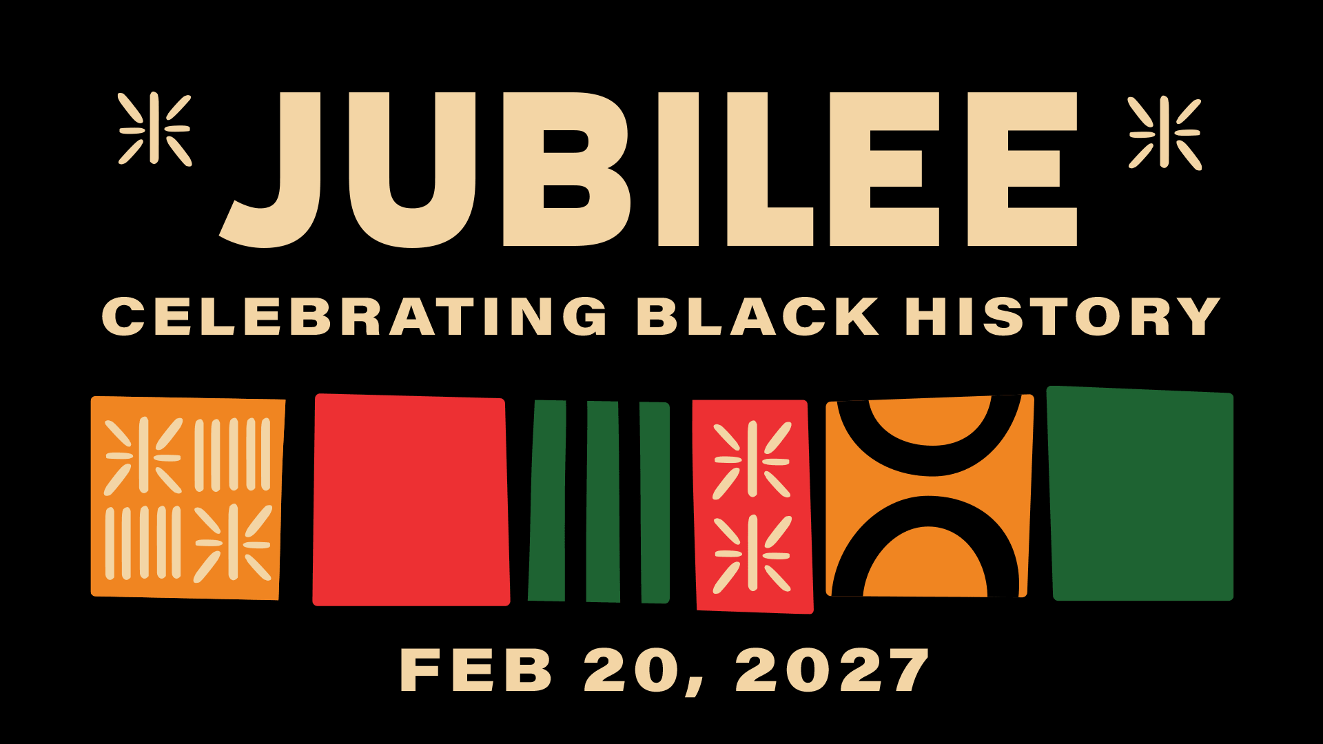 Flyer for the annual Jubilee event celebrating Black history.
