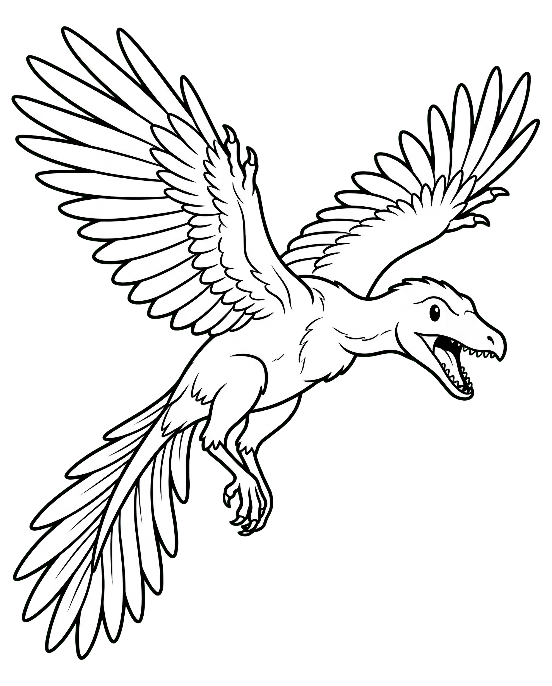 Archaeopteryx — plush toy style illustration