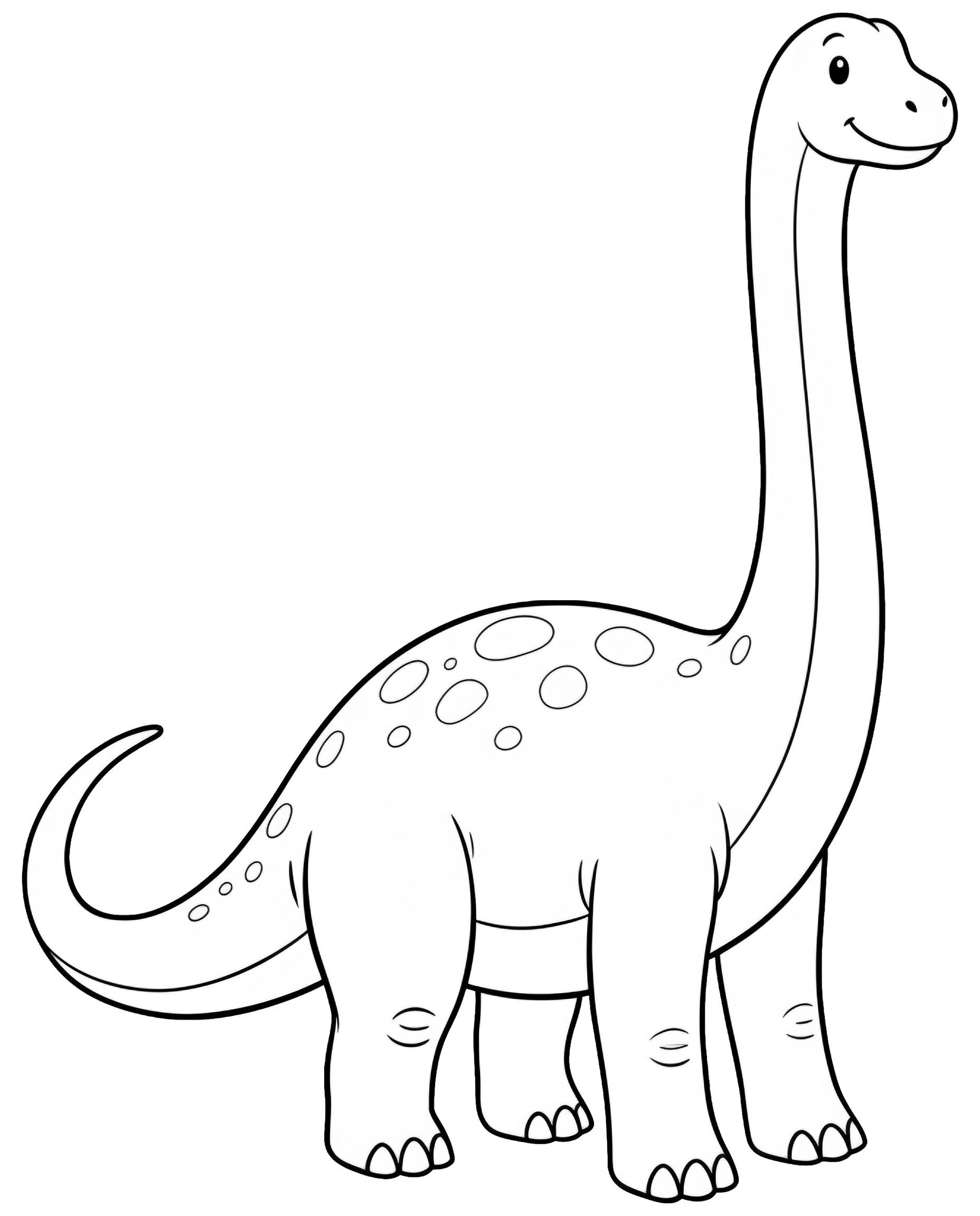Brachiosaurus — plush toy style illustration