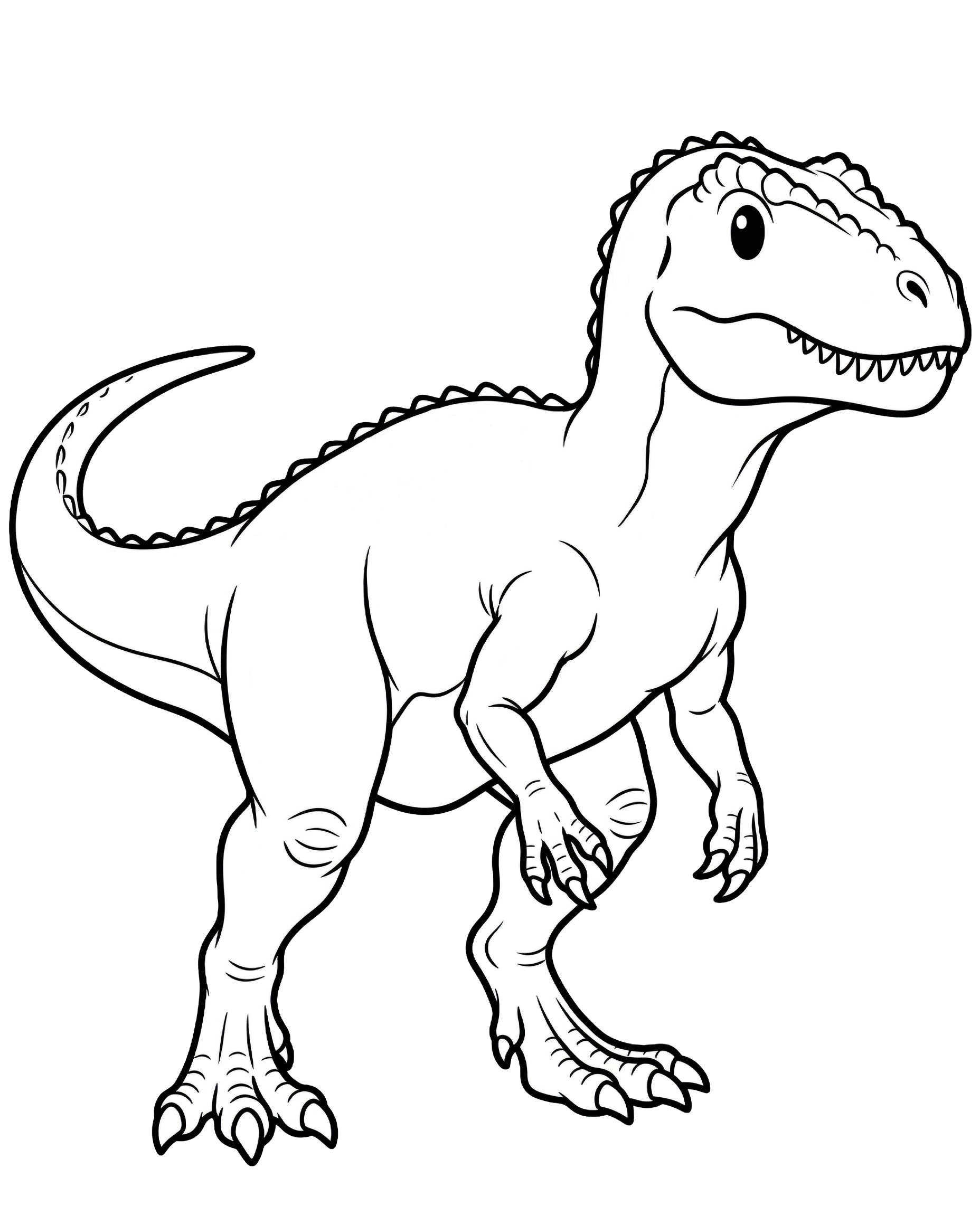 Carcharodontosaurus — plush toy style illustration