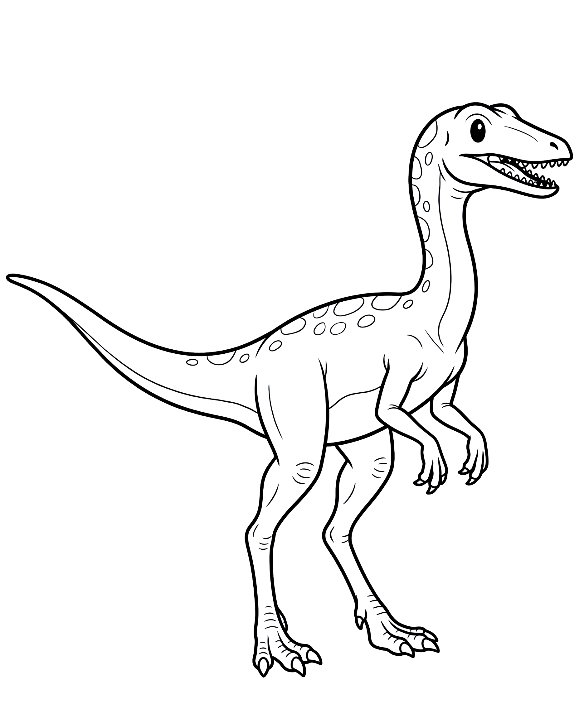 Compsognathus — plush toy style illustration