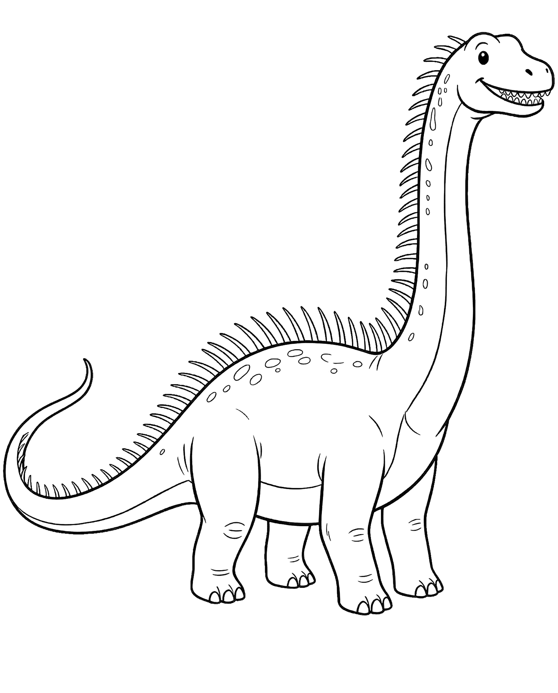 Diplodocus — plush toy style illustration