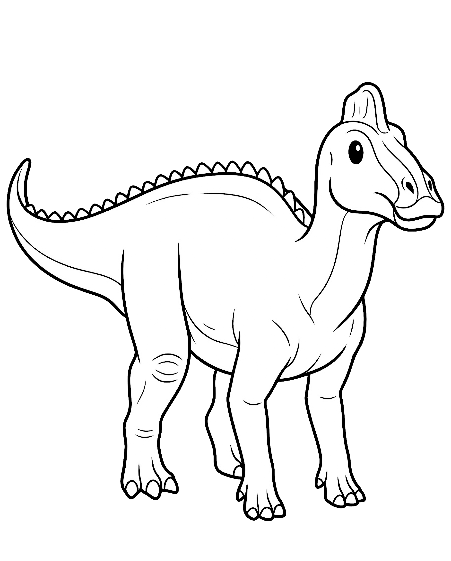 Edmontosaurus — plush toy style illustration