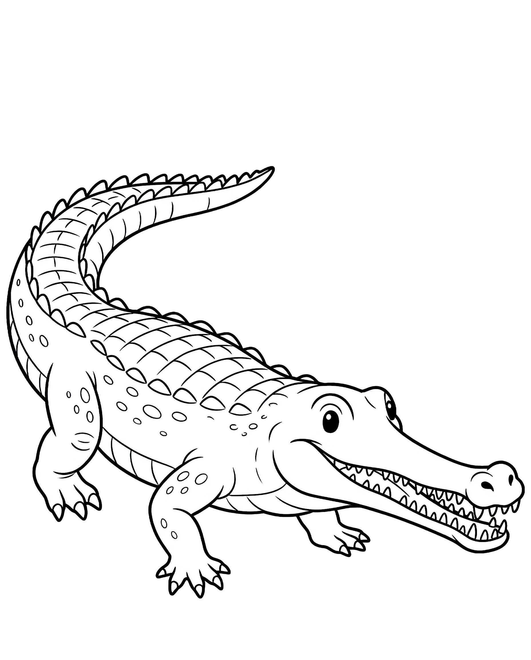 Gharial — plush toy style illustration