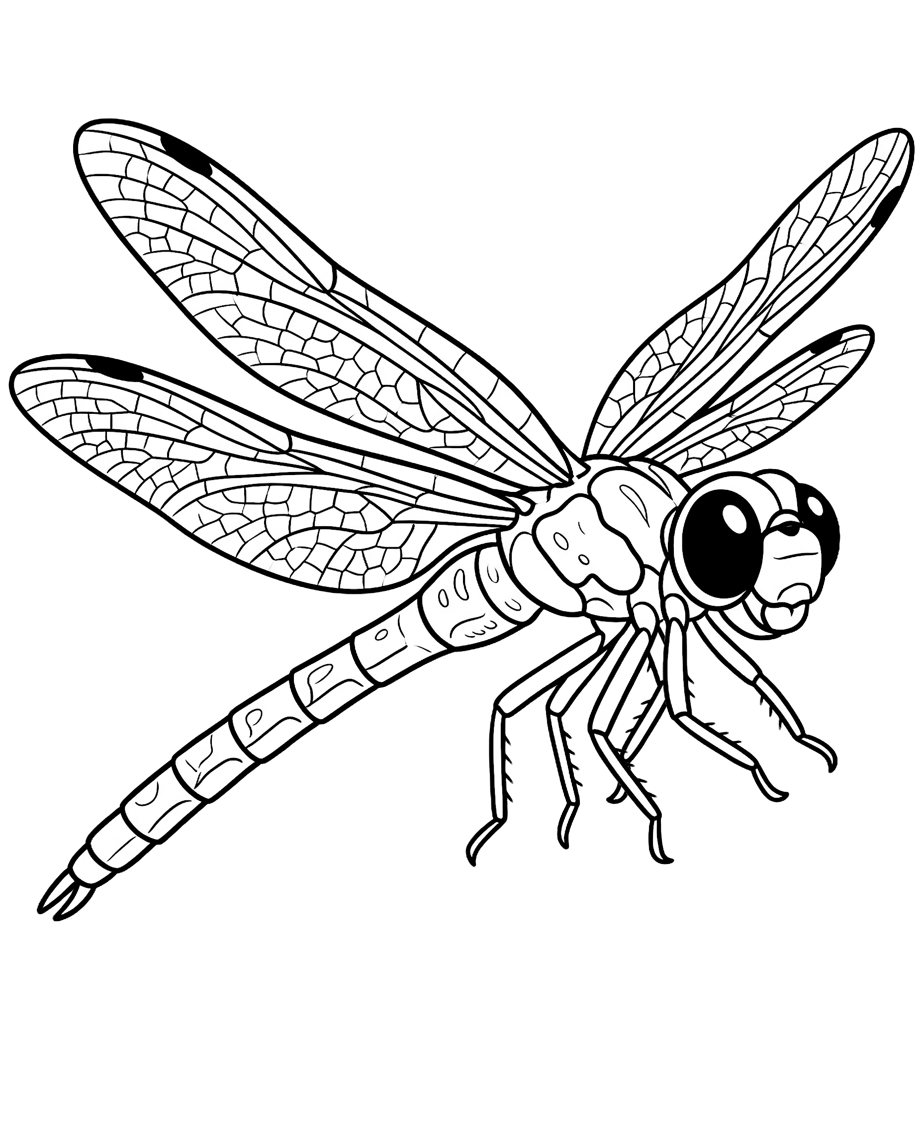 Giant Dragonfly — plush toy style illustration