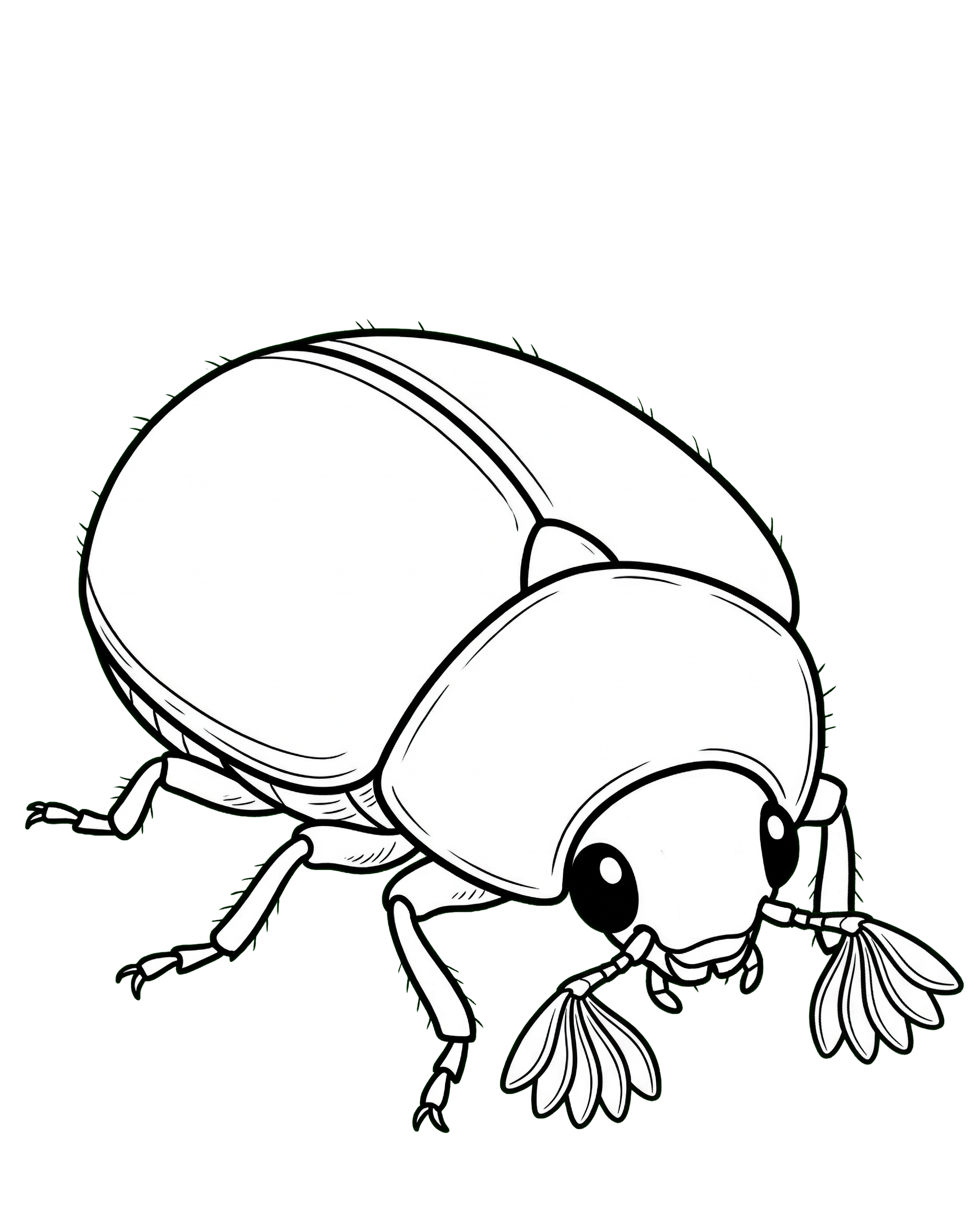 Jurassic Beetle — plush toy style illustration