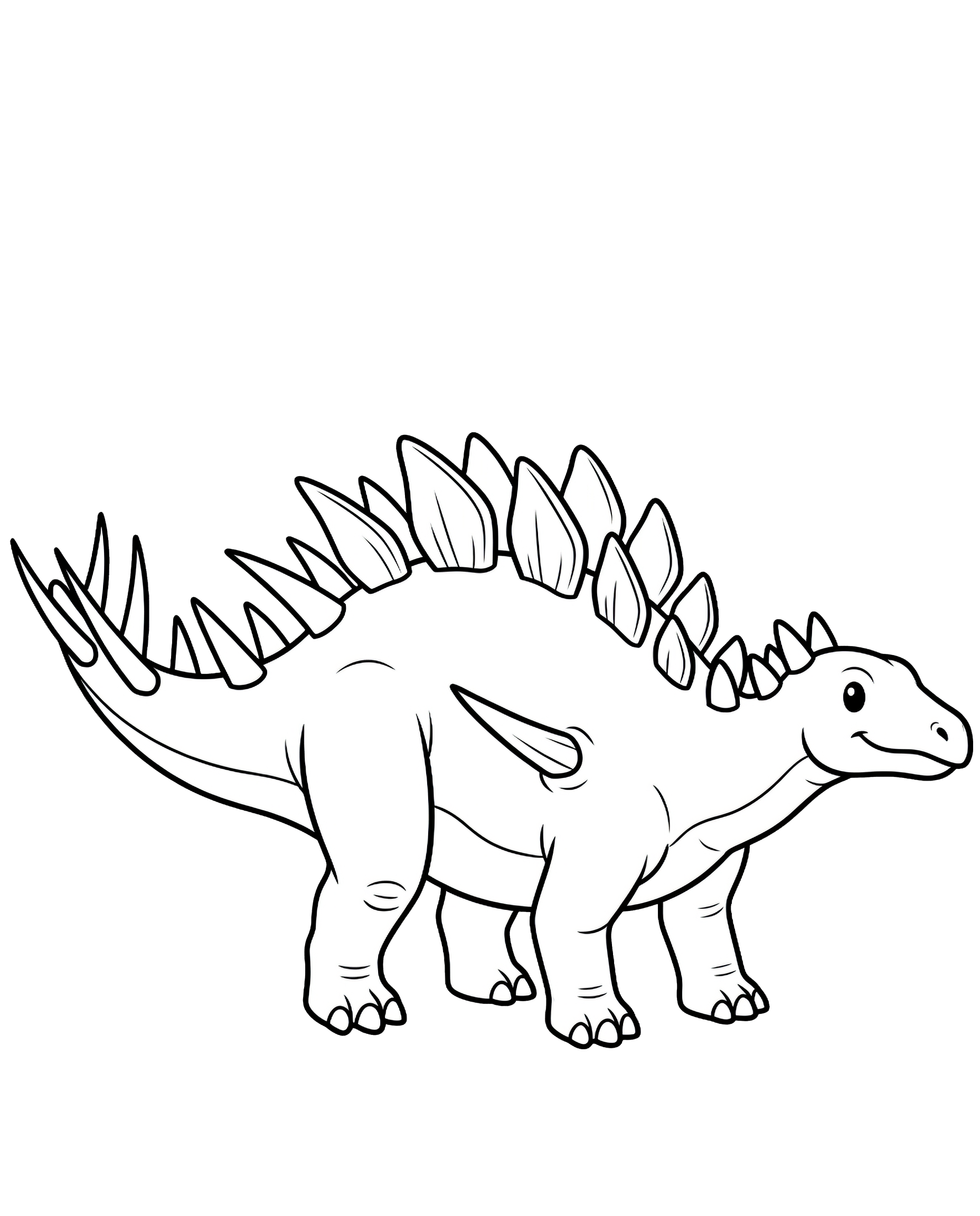 Kentrosaurus — plush toy style illustration