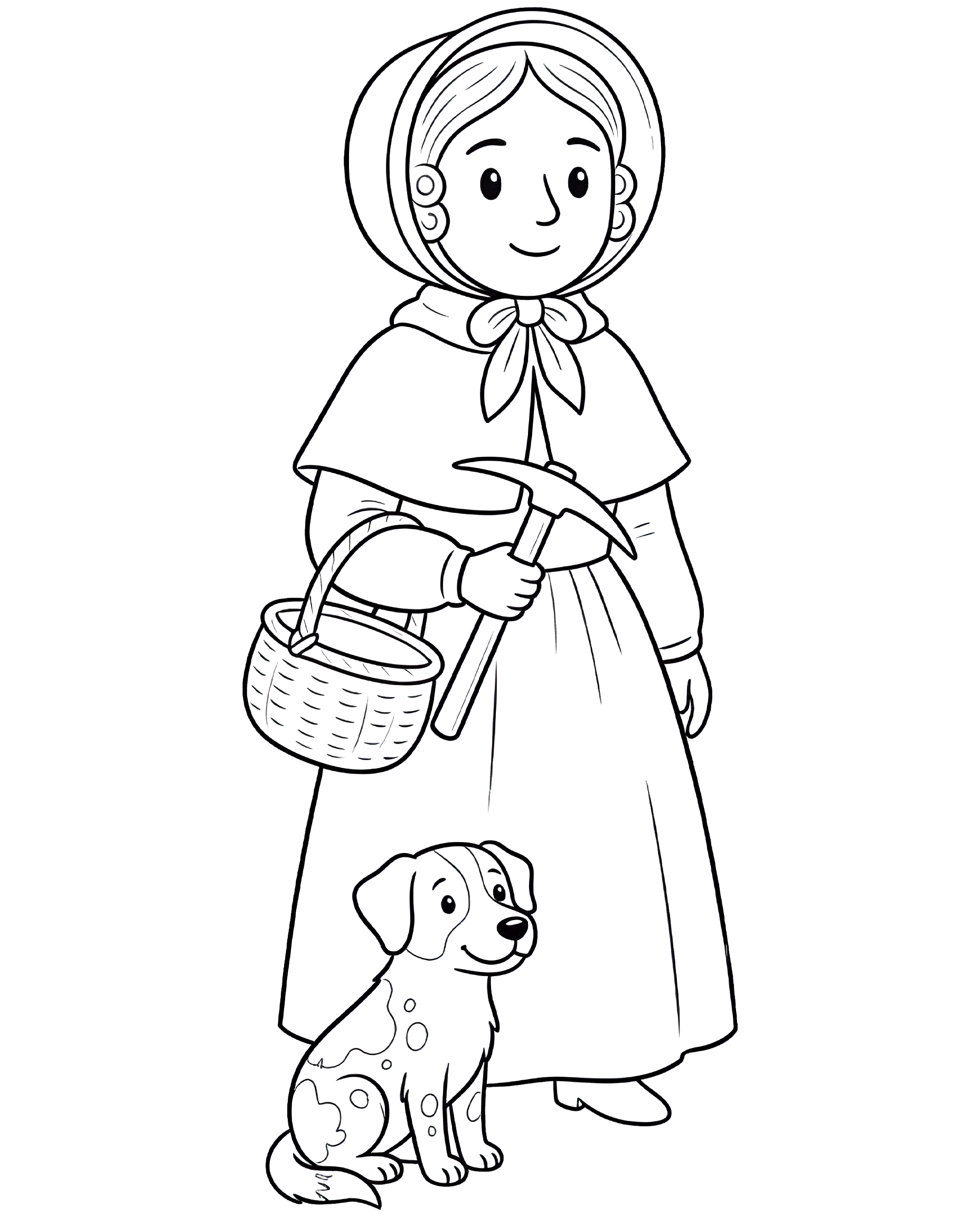 Mary Anning — plush toy style illustration