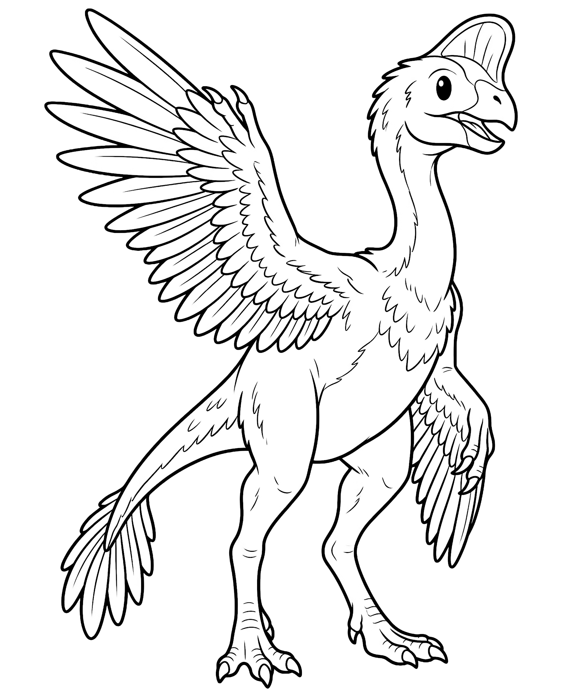 Oviraptor — plush toy style illustration