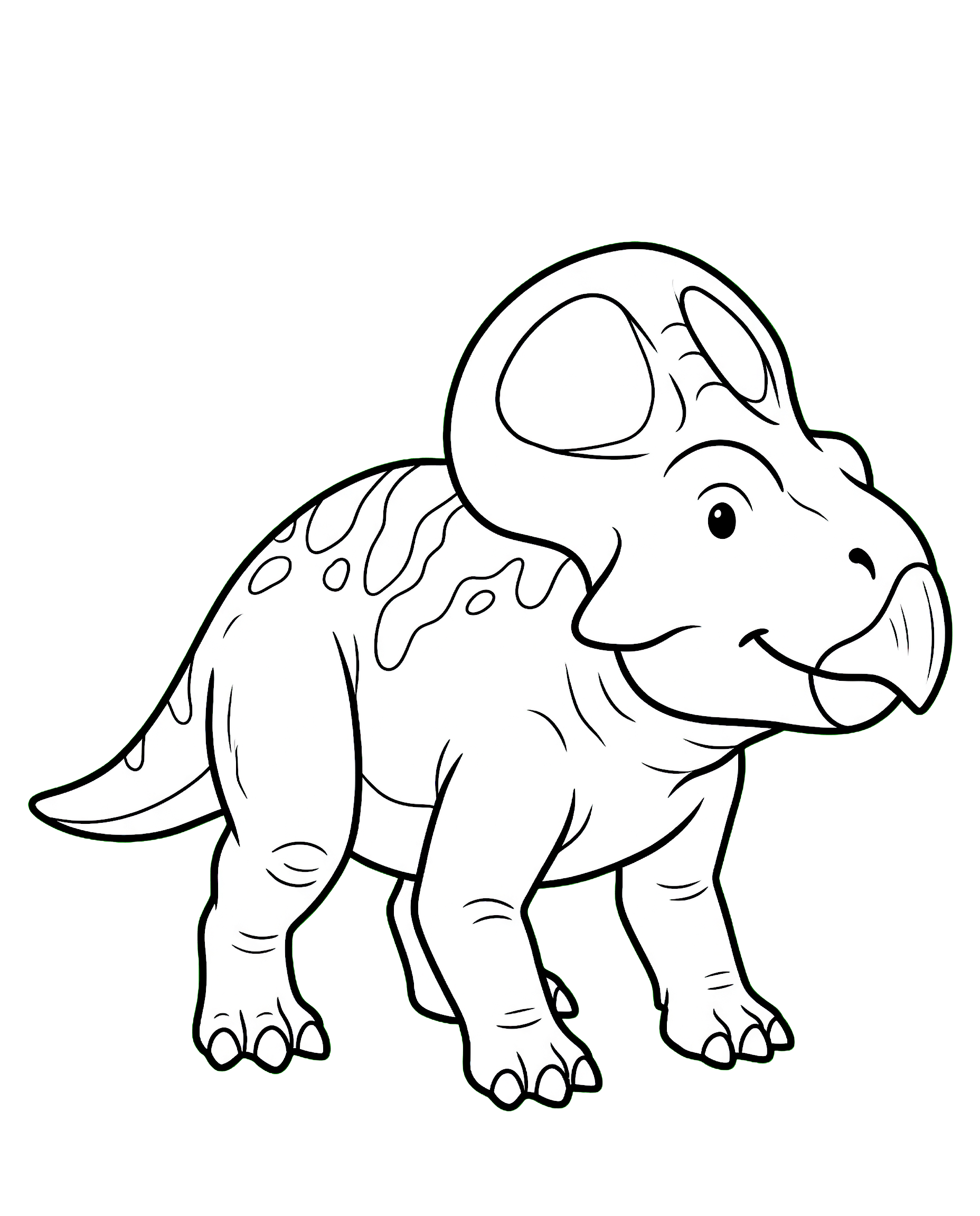 Protoceratops — plush toy style illustration