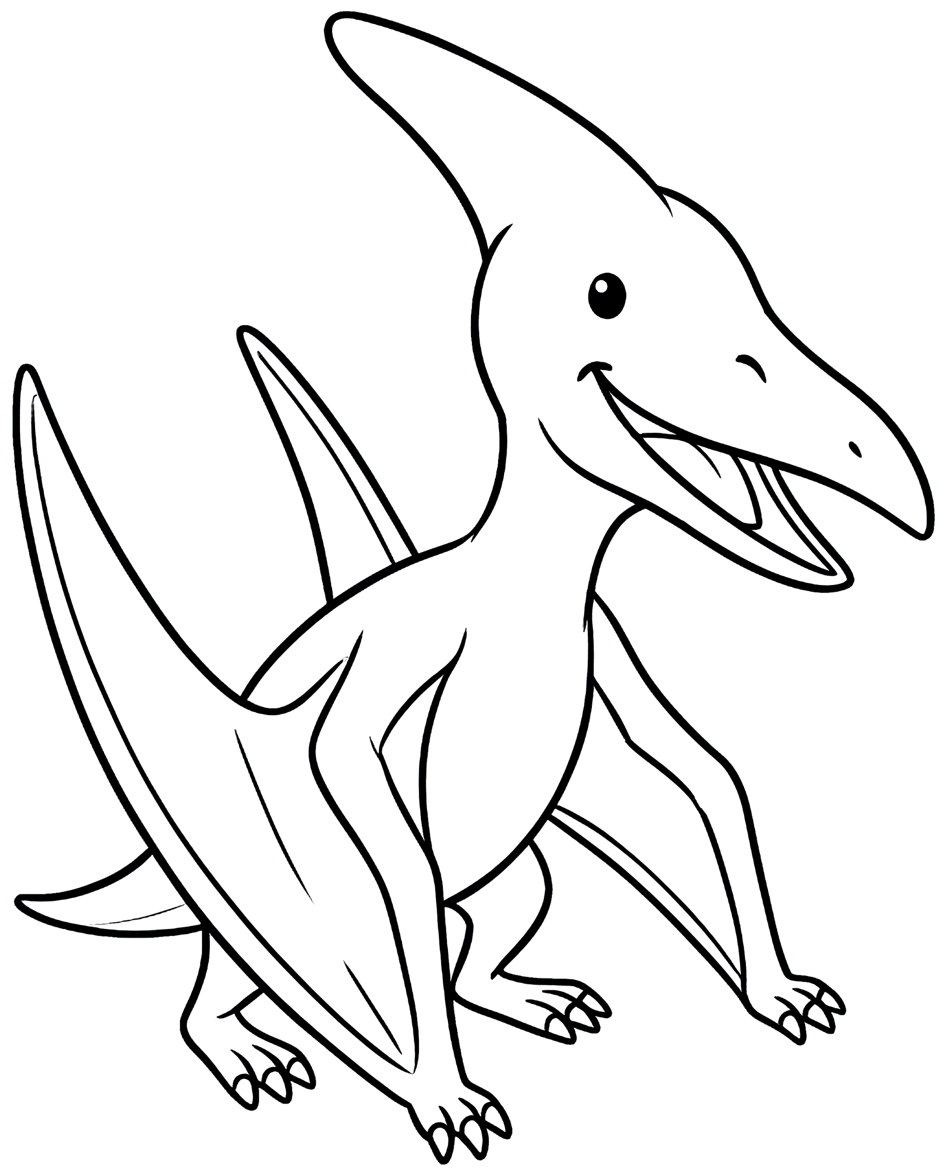 Pterodactyl — plush toy style illustration