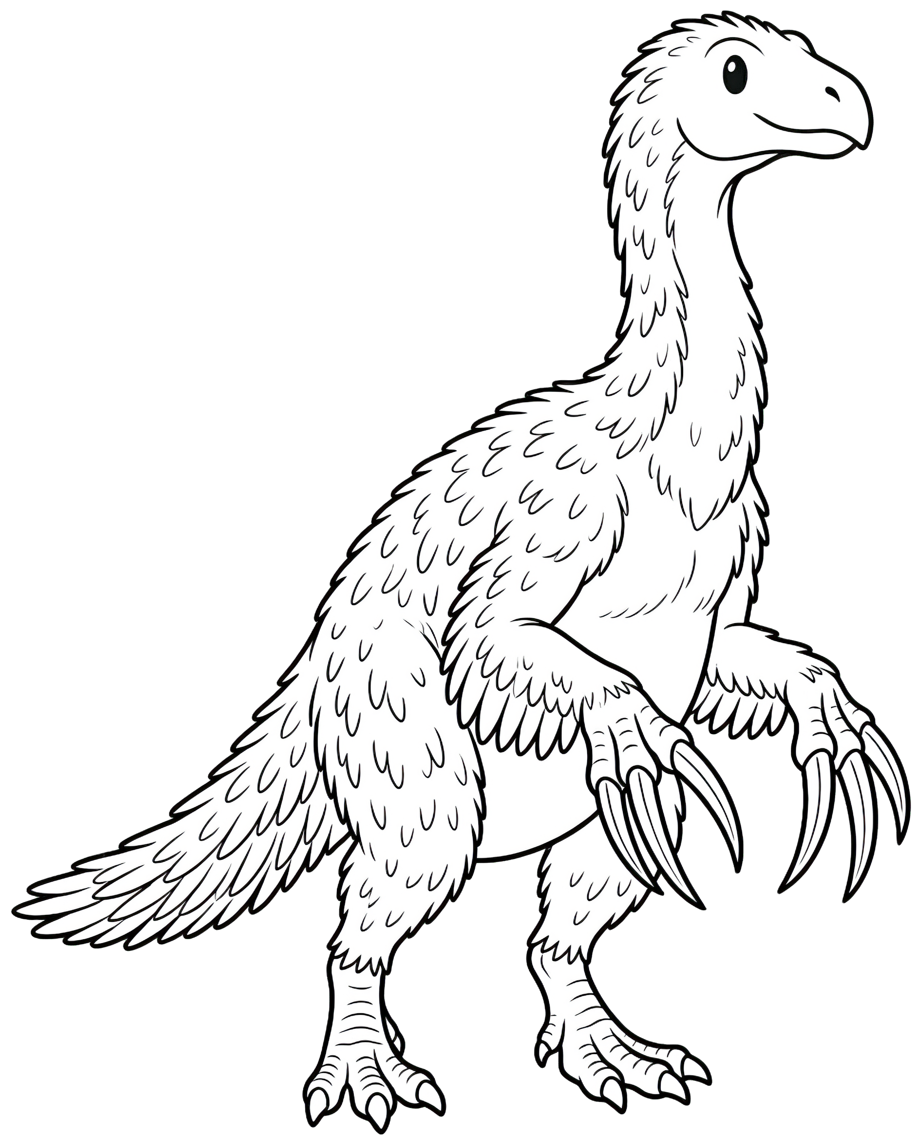 Therizinosaurus — plush toy style illustration