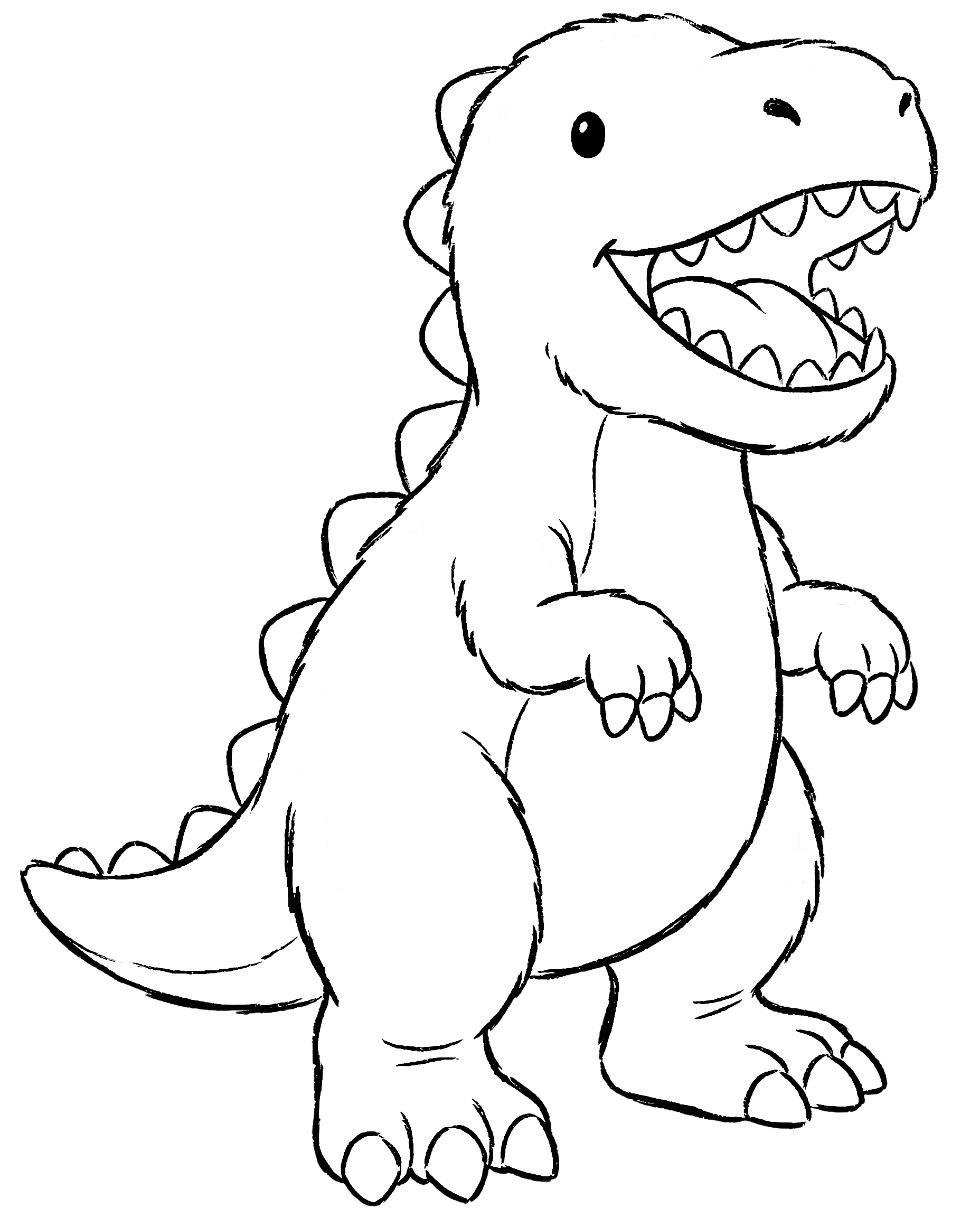 Tyrannosaurus Rex — plush toy style illustration