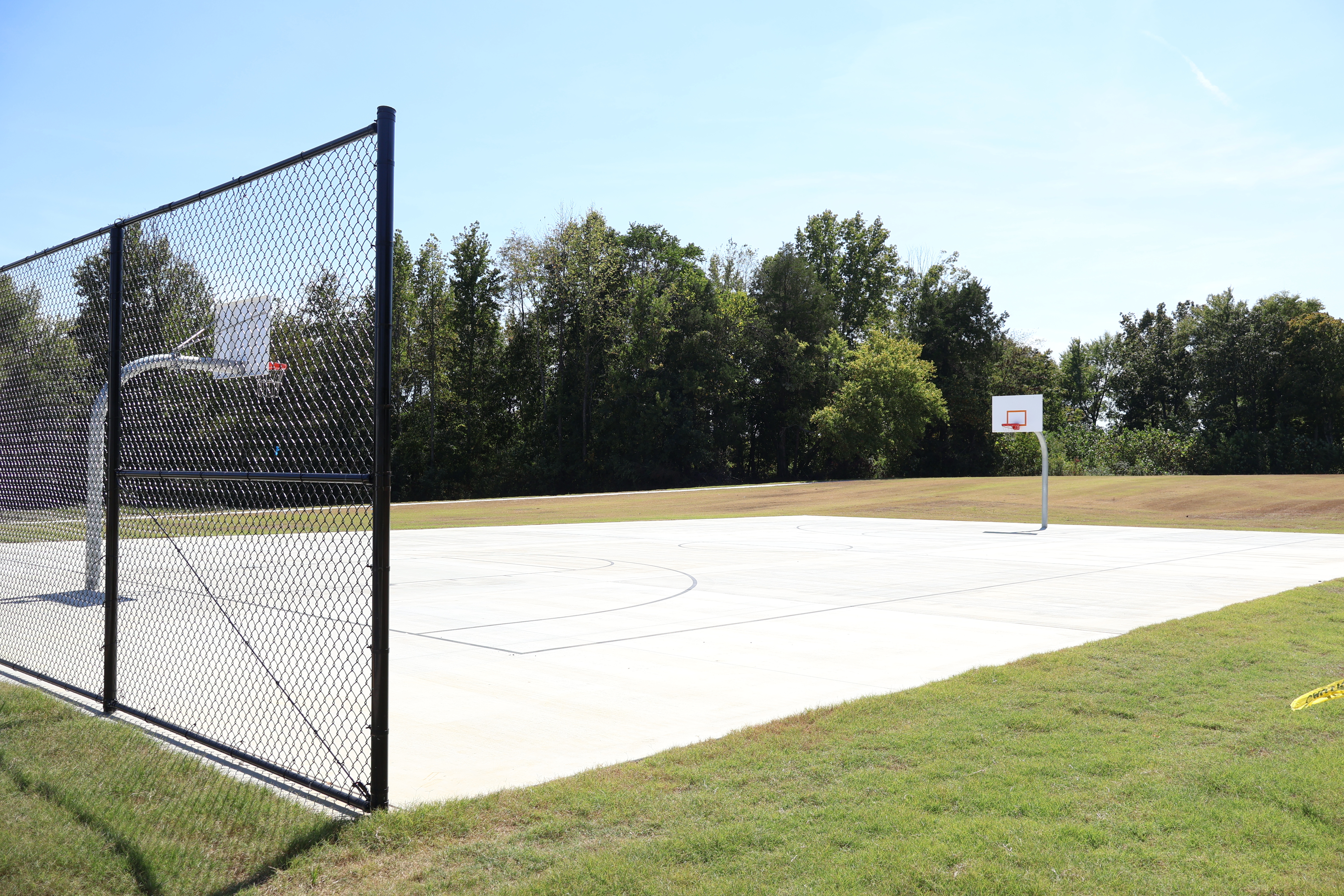 Basketball court and pavilion at Fredonia Park