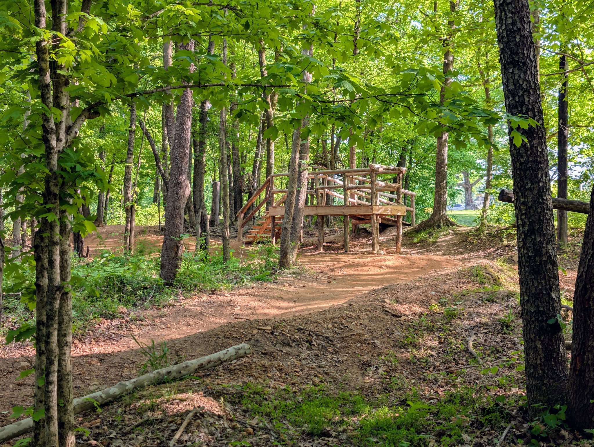 Nature center surrounded by trees